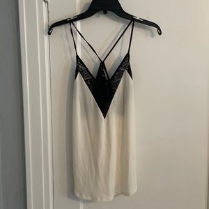 Express black and white tank top. Size S.